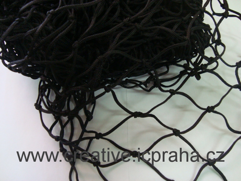 síťka uzlová 3x1m černá (oko 4,5cm) polypropylen